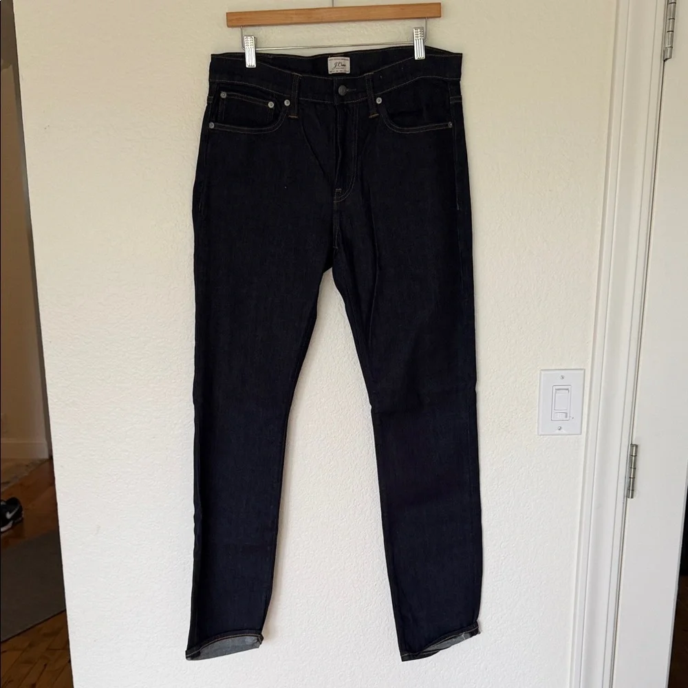 J. Crew Men's Deep Indigo Straight Jeans